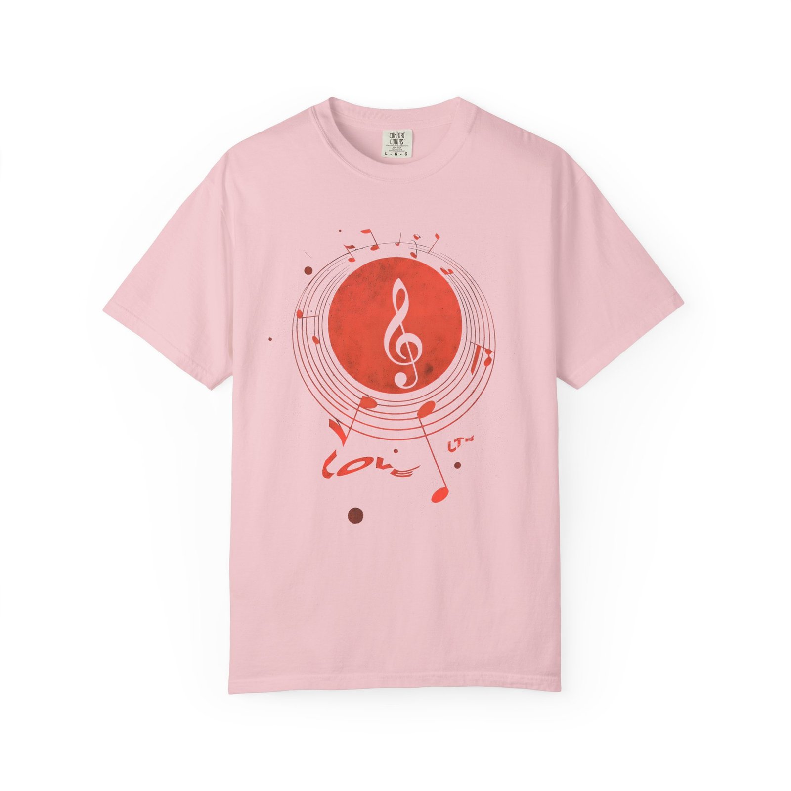 Love Music T-Shirt | Treble Clef Notes Graphic Streetwear Tee - Image 11