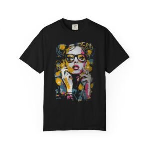 Pop Art Girl T-Shirt | Colorful Fashion Portrait Streetwear Graphic Tee