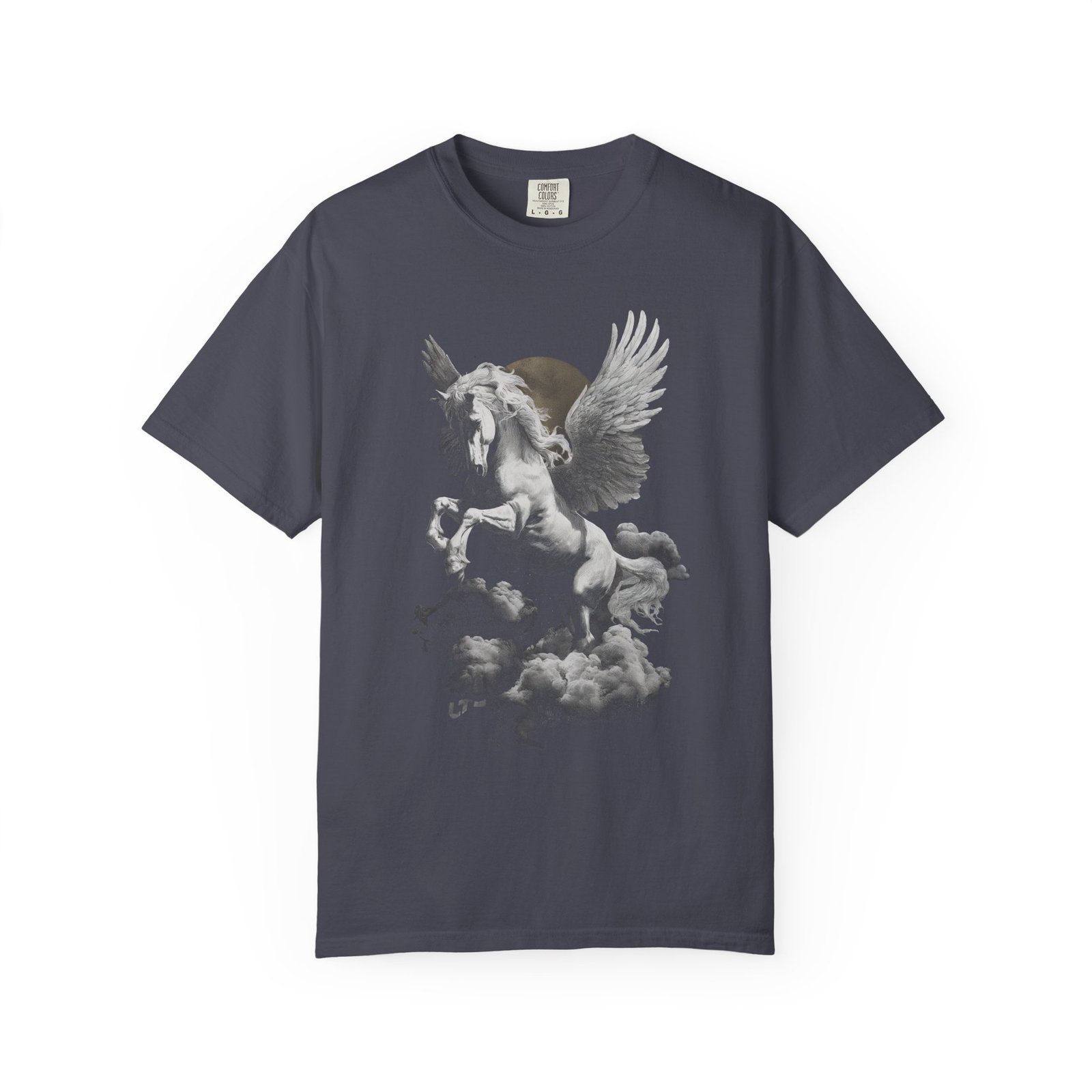 Pegasus Cloud Flight T-Shirt | Mythical Winged Horse Fantasy Graphic Streetwear Tee - Image 12