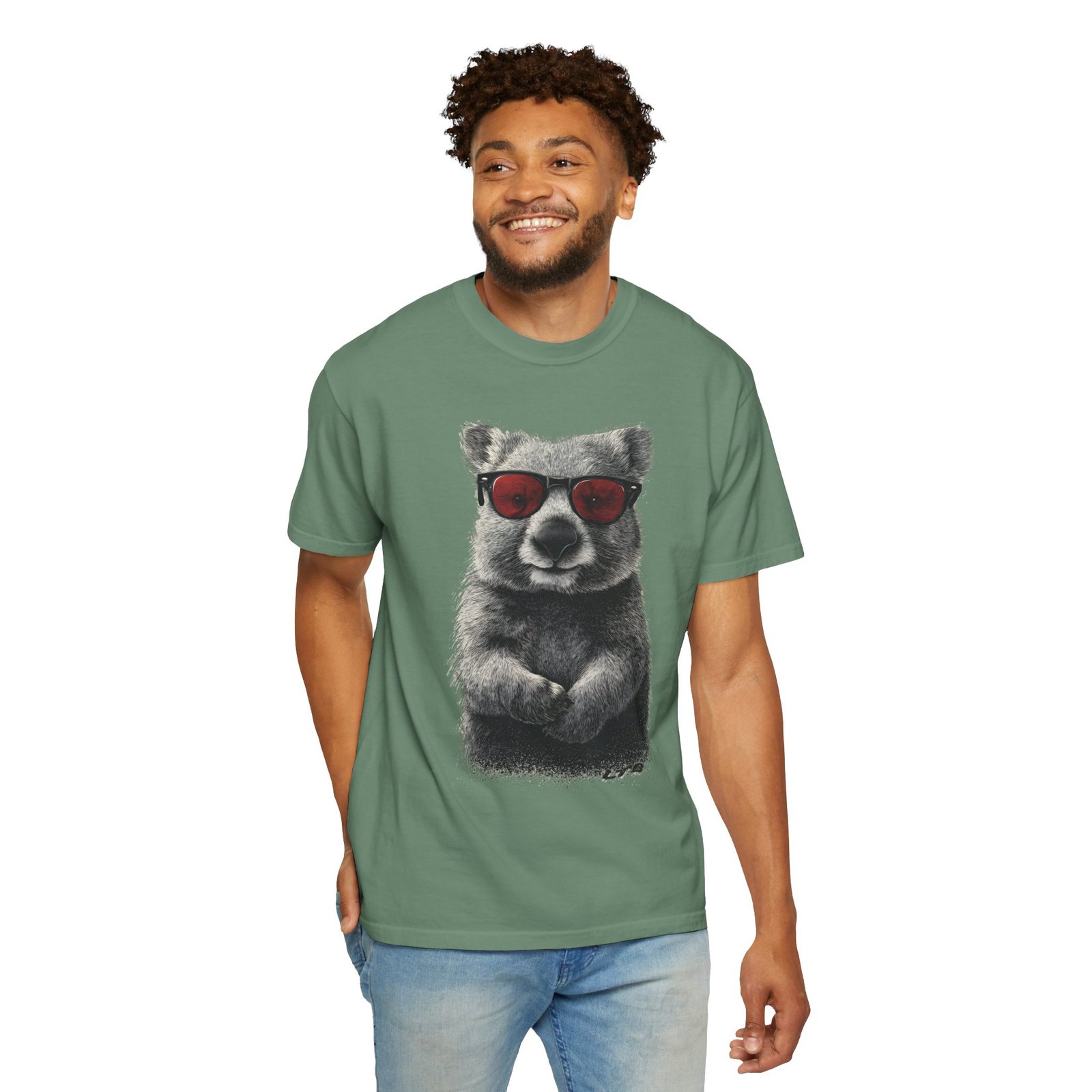 Cool Wombat Sunglasses T-Shirt | Funny Animal Graphic Tee - Image 12
