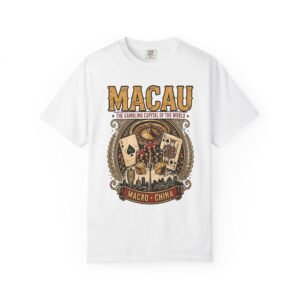 Macau China Vintage T-Shirt | Casino Capital of the World Graphic Tee
