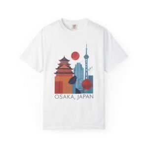 Osaka Japan T-Shirt | Japanese Castle Skyline Travel Graphic Tee