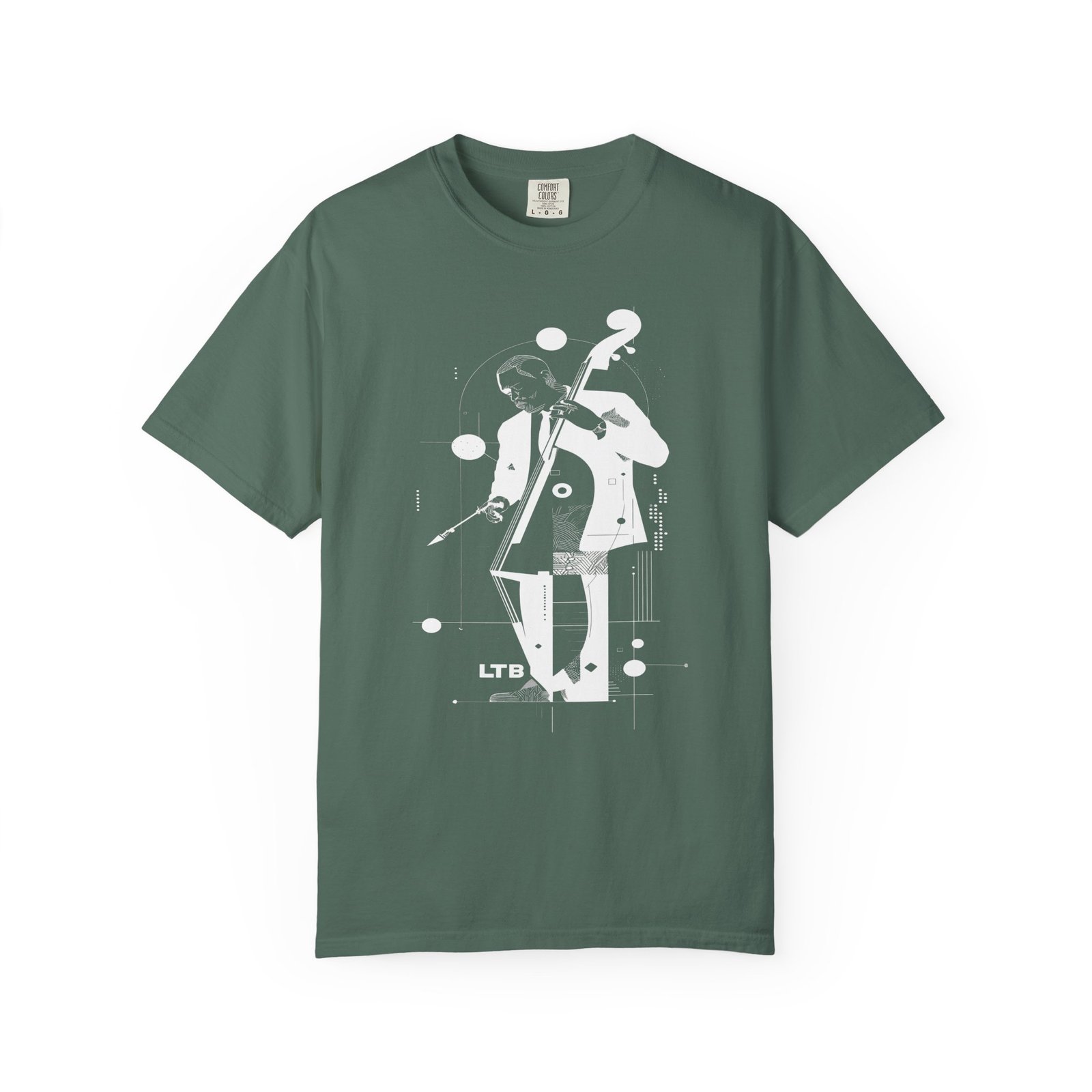 Jazz Bass Player T-Shirt | Modern Upright Bass Music Streetwear Tee - Image 6