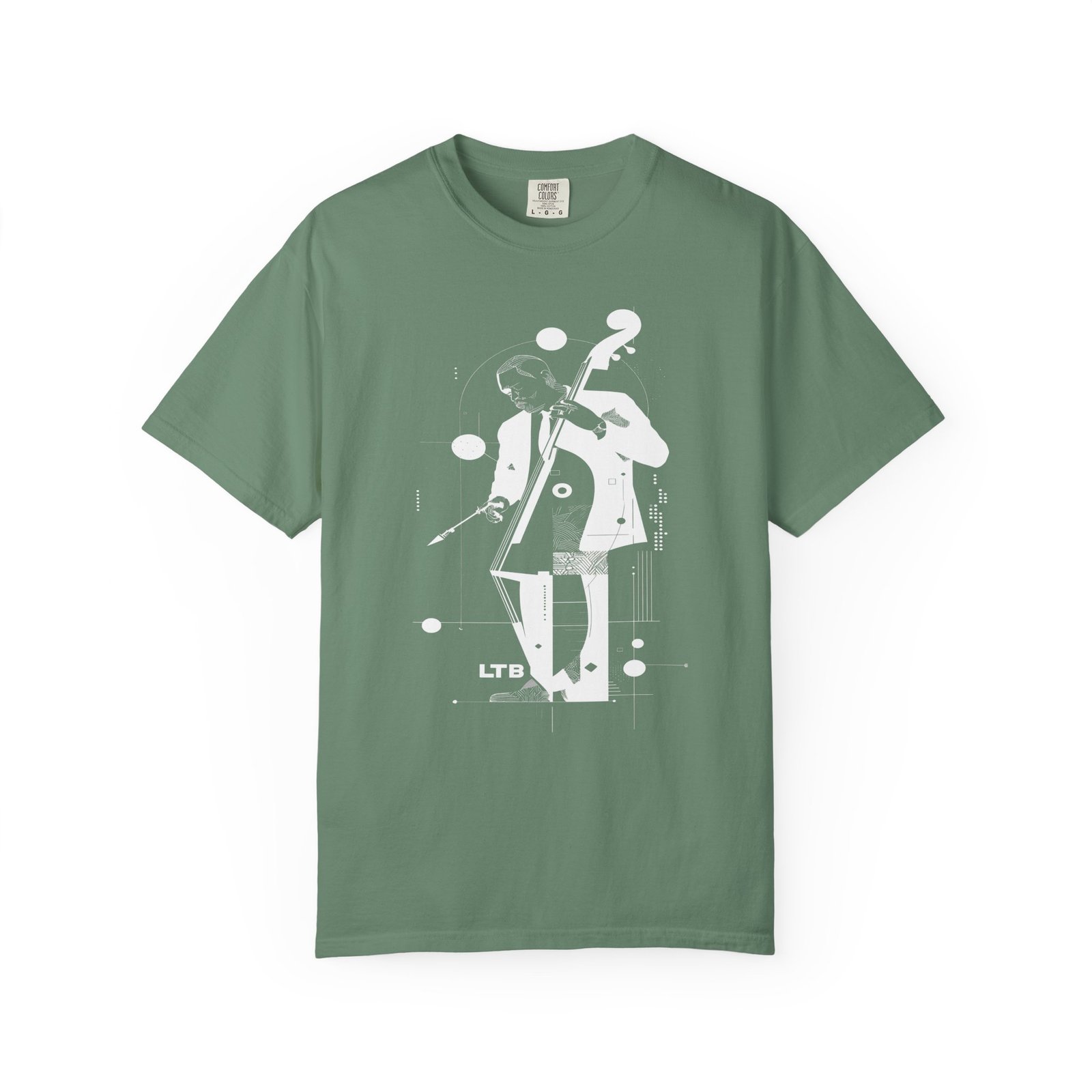 Jazz Bass Player T-Shirt | Modern Upright Bass Music Streetwear Tee - Image 5