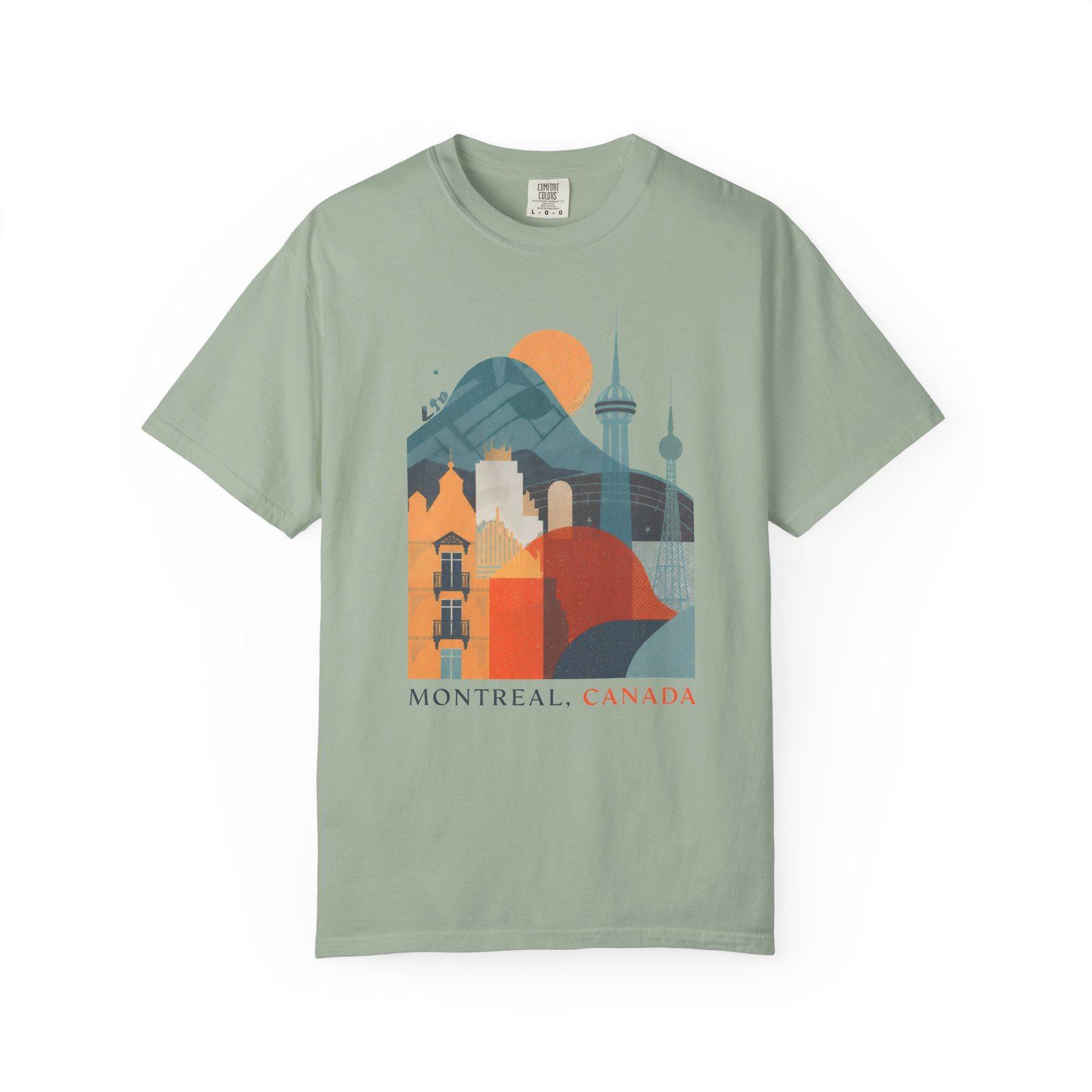 Montreal Canada Cityscape T-Shirt | Skyline Travel Graphic Streetwear Tee - Image 6