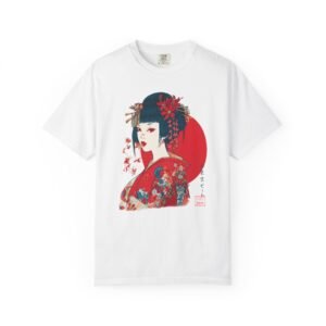 Japanese Geisha Maiko Art T-Shirt | Kimono Art Tokyo Culture Graphic Tee