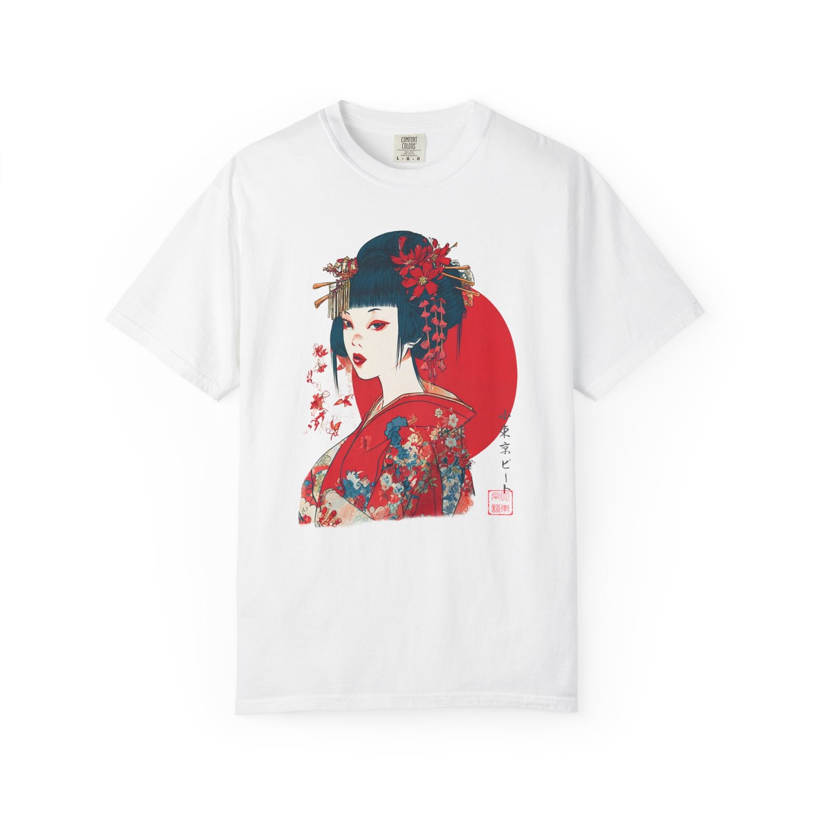 Japanese Geisha Maiko Art T-Shirt | Kimono Art Tokyo Culture Graphic Tee