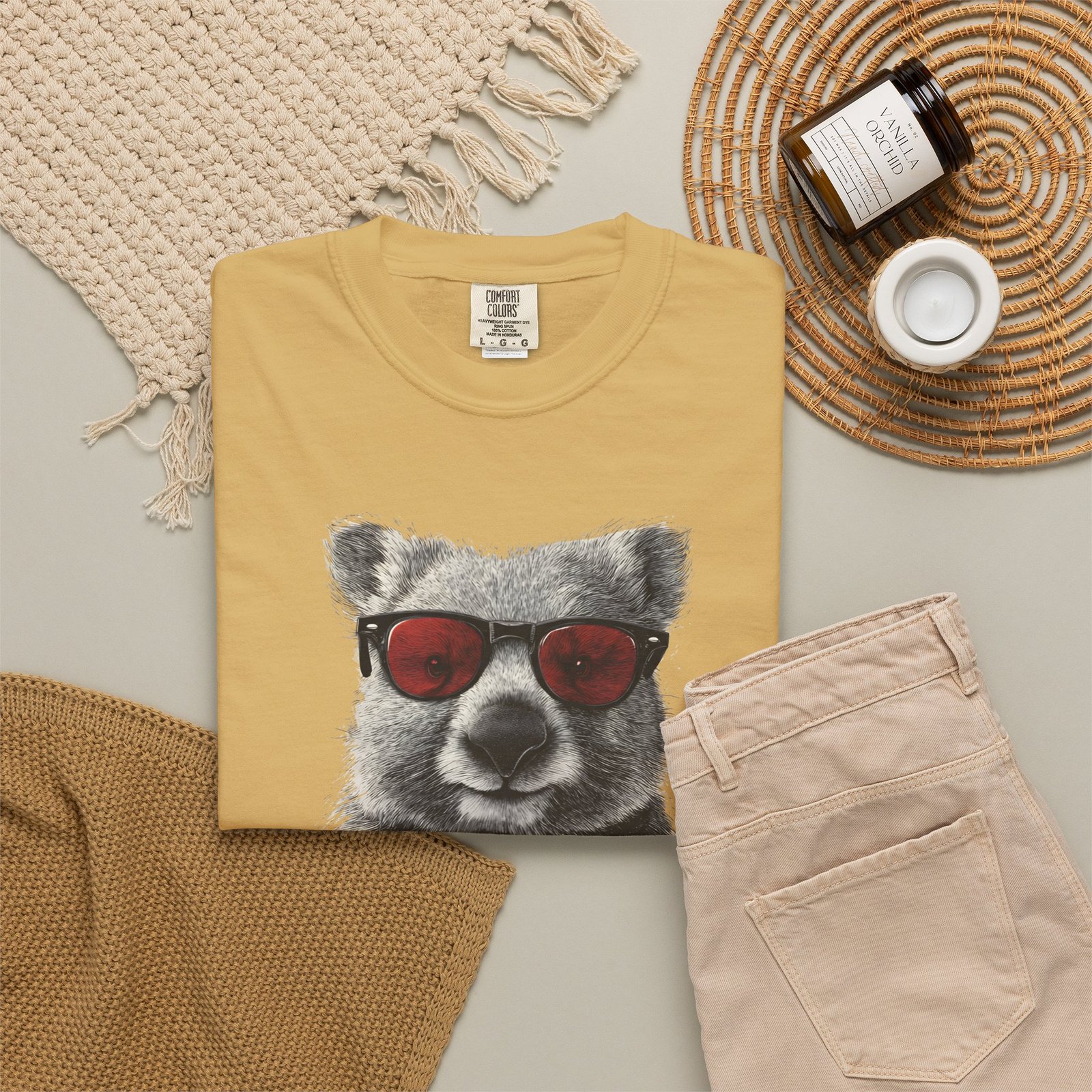 Cool Wombat Sunglasses T-Shirt | Funny Animal Graphic Tee - Image 4