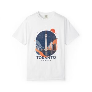 Toronto Canada Nightscape T-Shirt | CN Tower Skyline Graphic Streetwear Tee