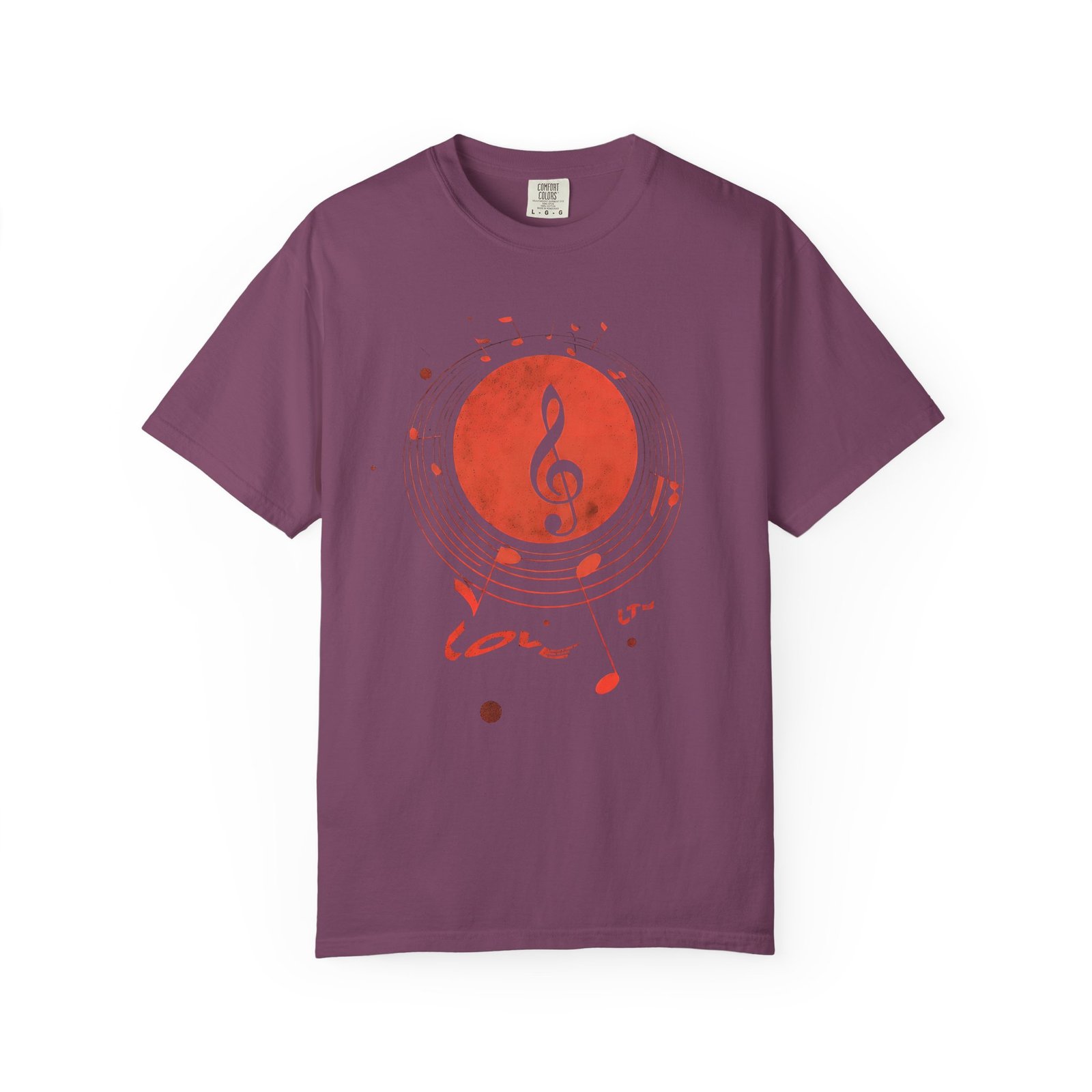 Love Music T-Shirt | Treble Clef Notes Graphic Streetwear Tee - Image 12