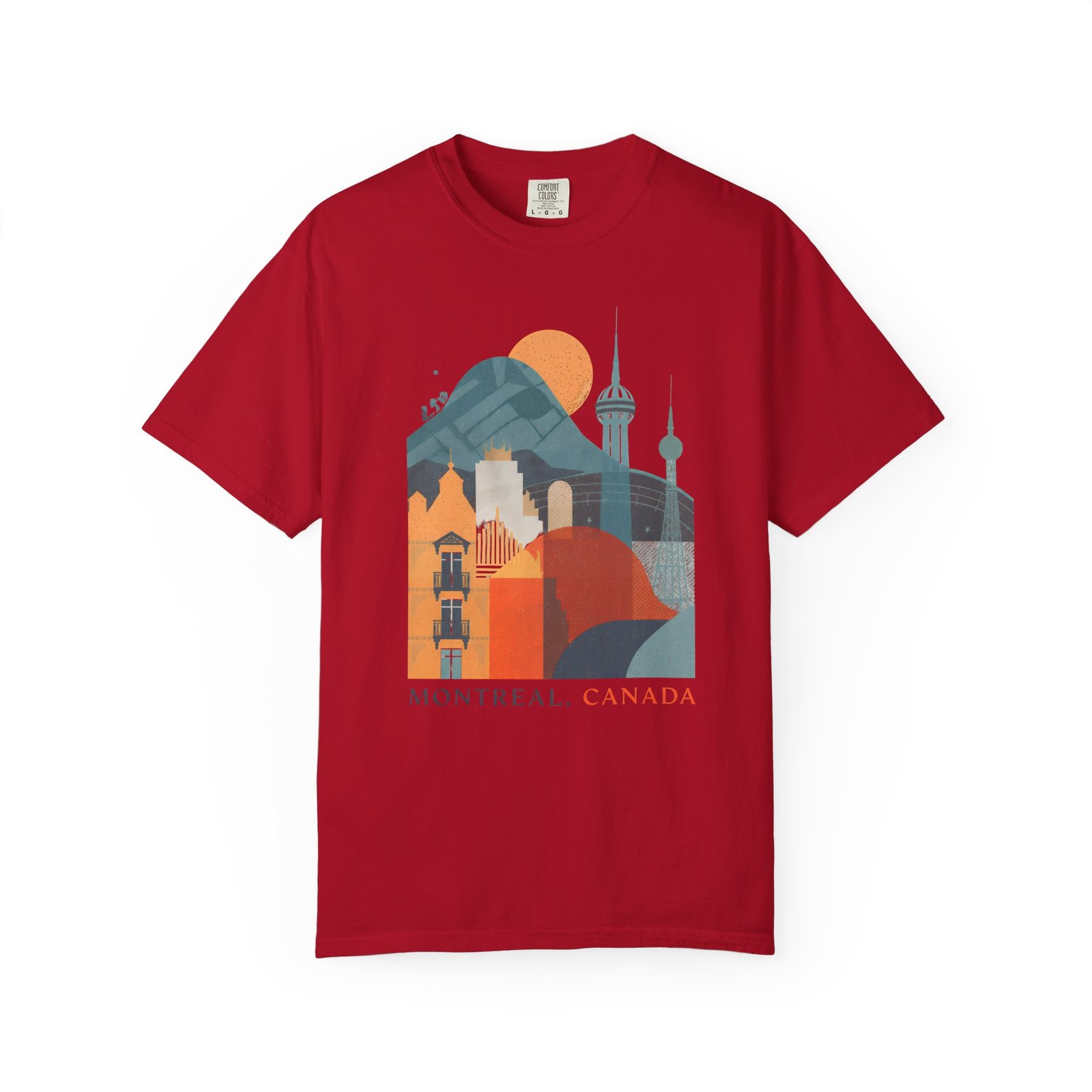 Montreal Canada Cityscape T-Shirt | Skyline Travel Graphic Streetwear Tee - Image 17