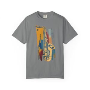 Saxophone Graphic T-Shirt | Modern Jazz Music Art Streetwear Tee