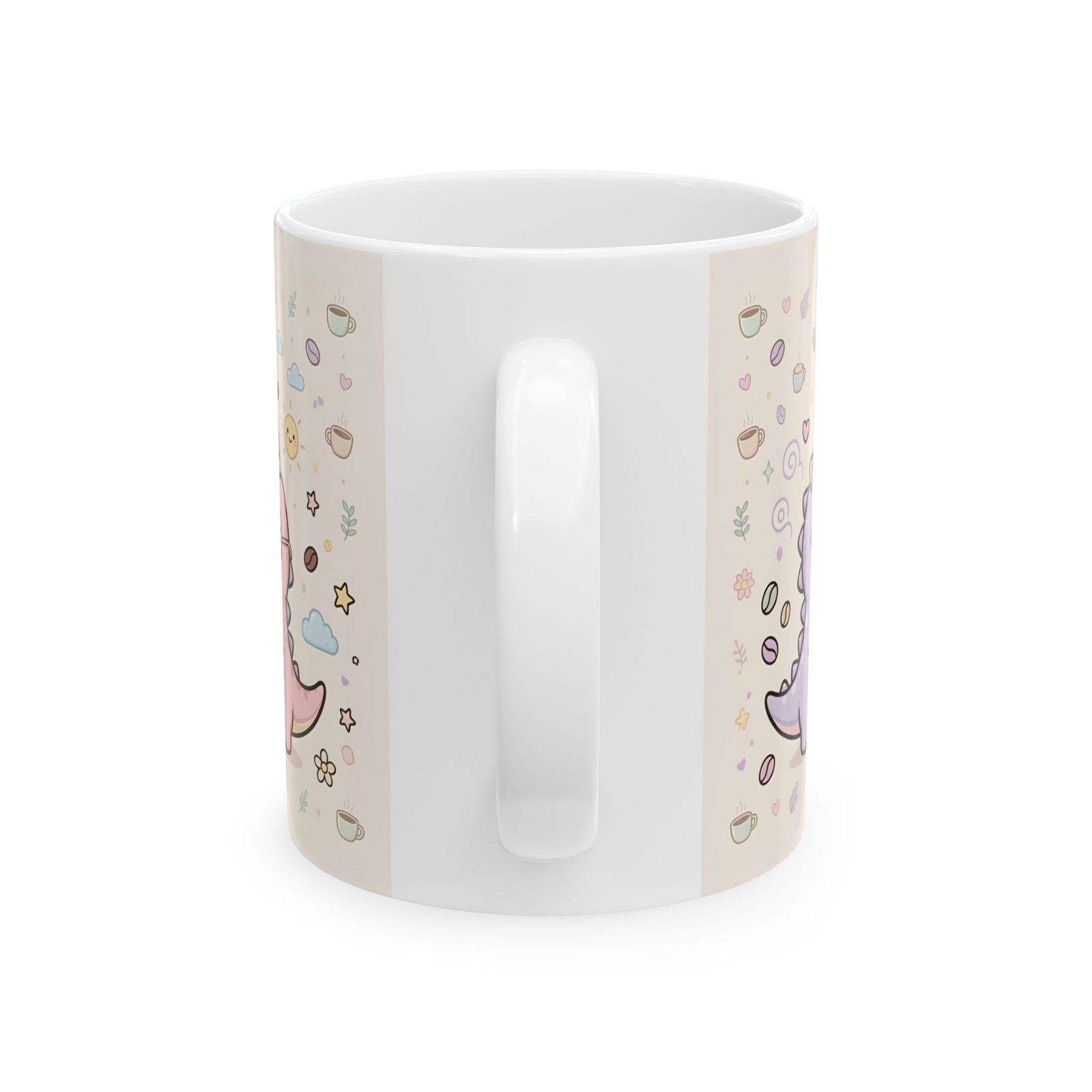 Depresso Espresso Cute Dino Mug | Kawaii Dinosaurs Coffee Ceramic Mug - Image 2