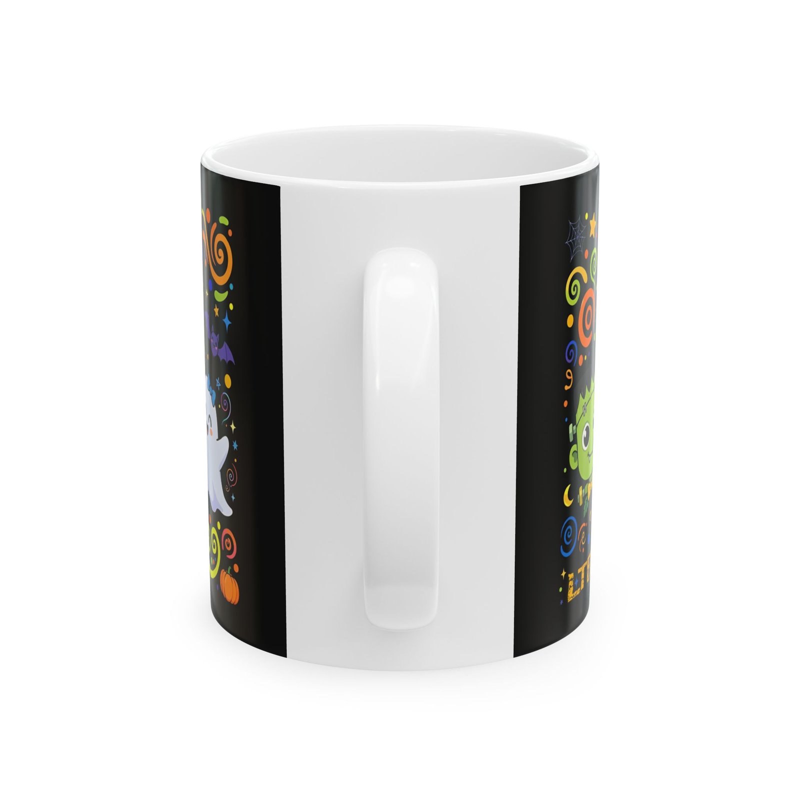 Happy Halloween Cauldron Mug | Cute Witch Ghost Ceramic Coffee Mug - Image 2