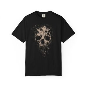Halloween Bleached Skull Double Sided T-Shirt | Spooky Season Front & Back Tee